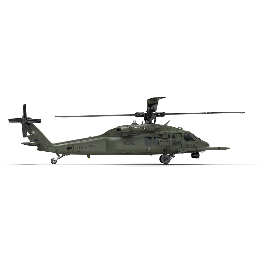 YU XIANG YXZNRC F09-V Blackhawk RC Helicopter 1/47 Scale 2.4G 6CH Dual Brushless Direct Drive Flybarless 6G/3D Stunt Model
