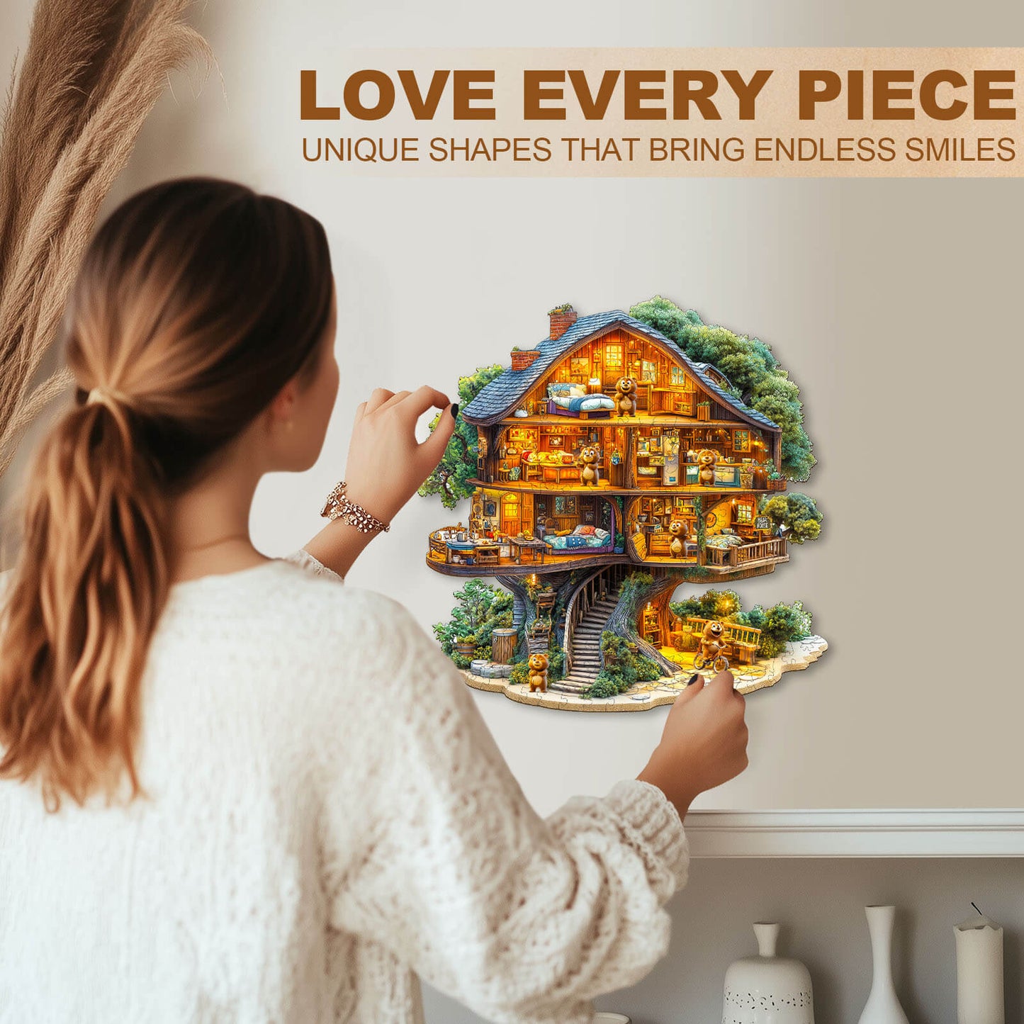 Bear House Wooden Jigsaw Puzzle
