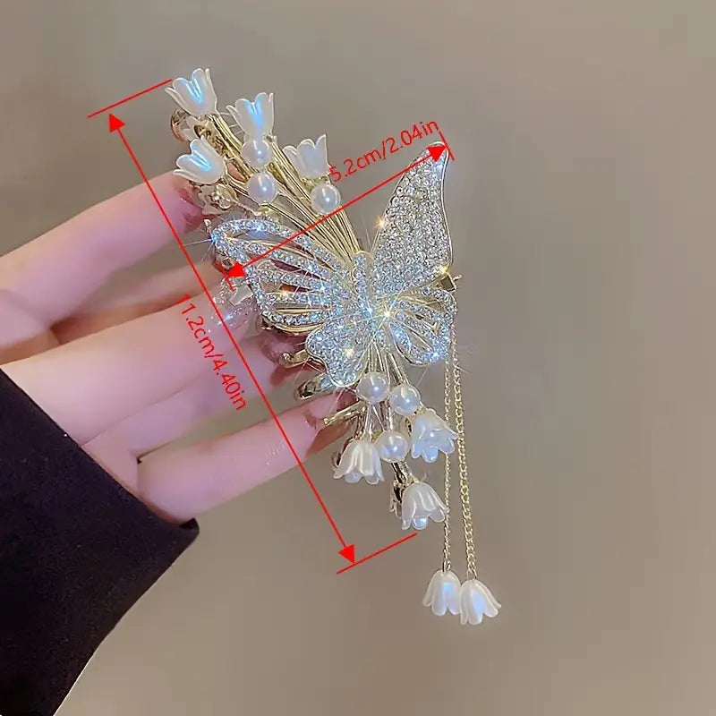 3pc Large Claw Hair Clip – Ancient Chinese Style Ponytail Holder