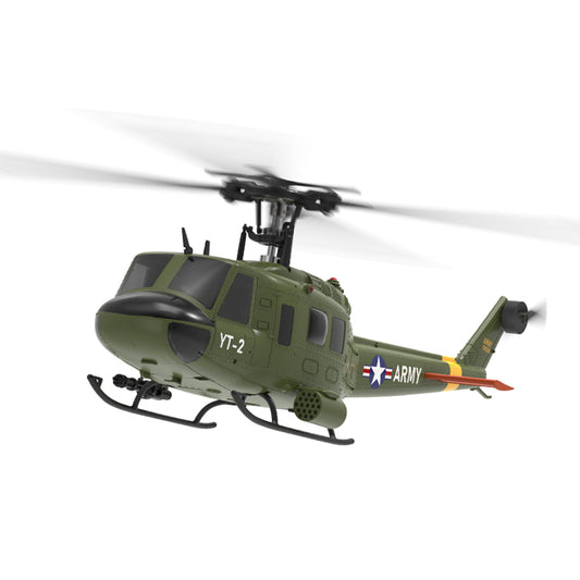 YU XIANG F07/F07-V 1/34 Scale UH-1 Huey 2.4G 6CH Brushless Direct-Drive 6G Flybarless RC Helicopter Model (RTF Version/Mode1/Mode2)
