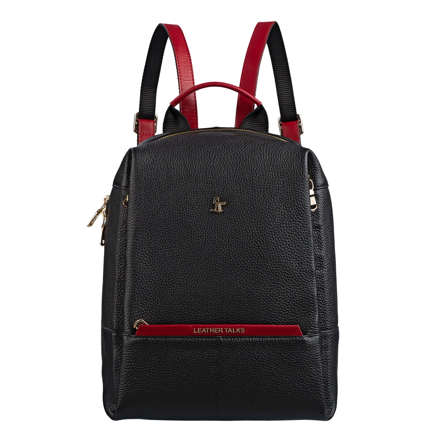 Premium Ladies Backpack | Genuine Leather Backpack for Women | Travel Backpack | Colour - Brown & Black