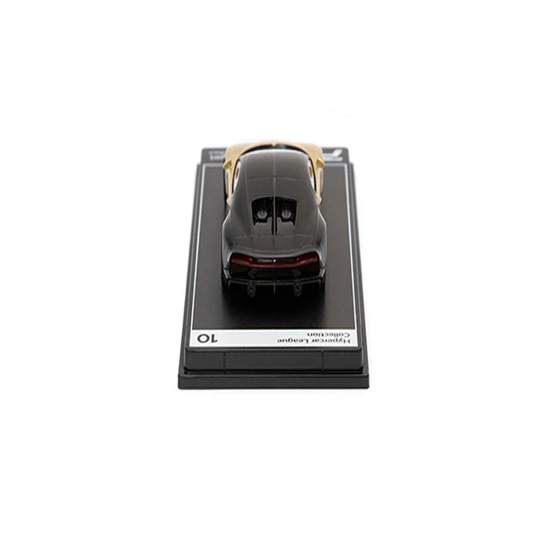 Postercars H10 Bugatti Chiron Supersport with Acrylic Box – Silk & Nocturne Black 1:64 Diecast Car Model