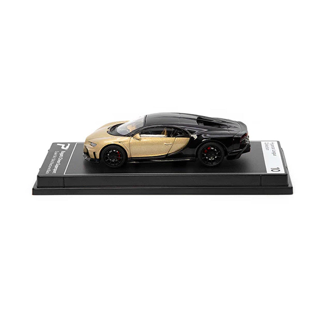 Postercars H10 Bugatti Chiron Supersport with Acrylic Box – Silk & Nocturne Black 1:64 Diecast Car Model