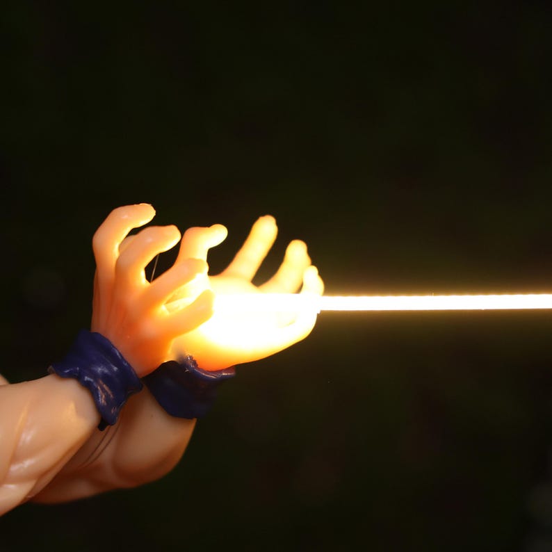 Super Saiyan Energy Blast Night Light Anime Gamer LED Lamp Power Attack Light
