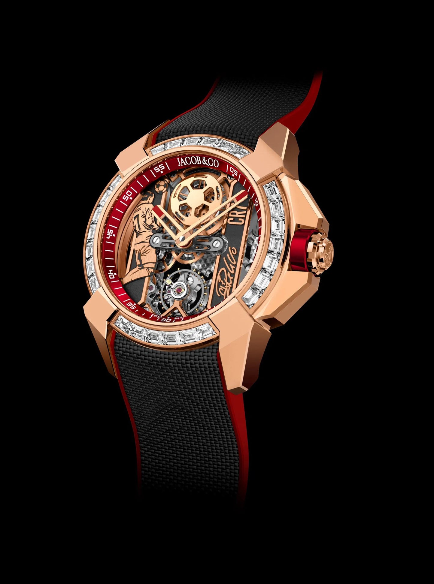 Epic X CR7 | Flight of CR7 - Rose Gold Baguette Jacob & Co.