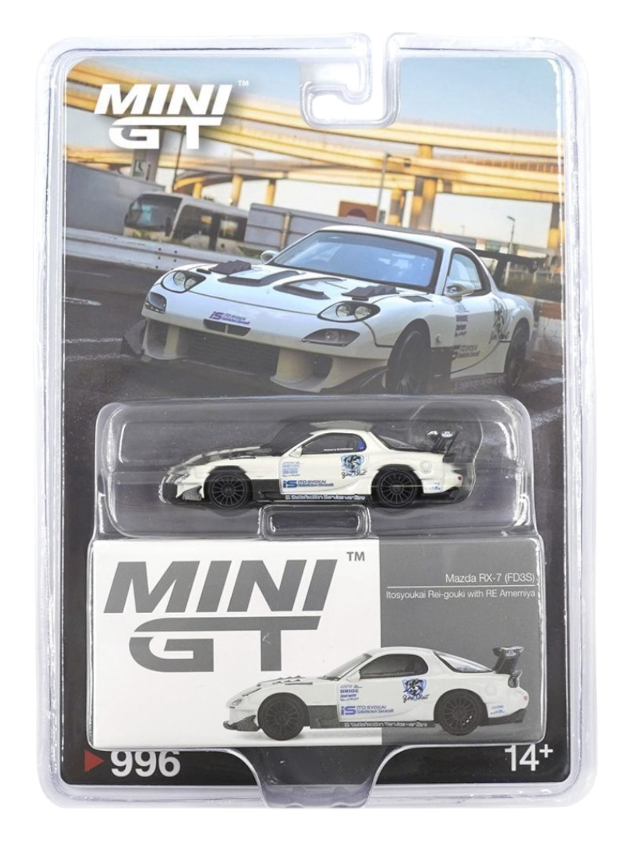 Mini GT Mazda RX-7 (FD3S) Itosyoukai Rei-gouki with RE Amemiya Code-996 1:64 Scale