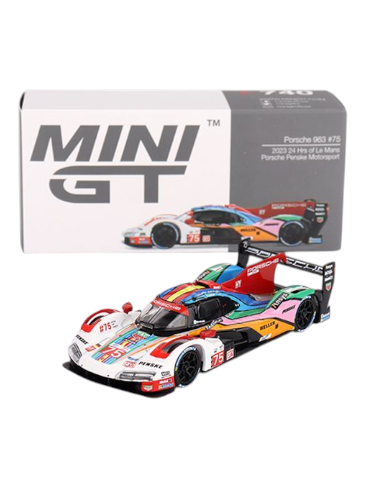Mini GT Porsche 963 #75 (2023 24 Hrs of Le Mans Porsche Penske Motorsport) Code-740 1:64 Scale