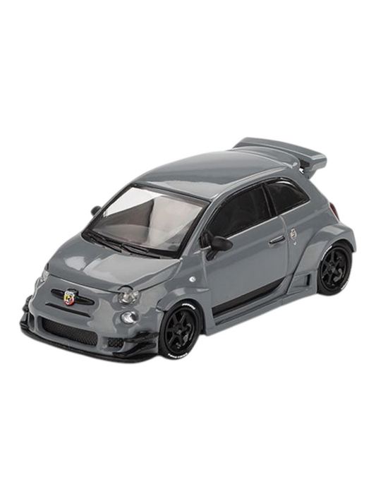 Mini GT LB-WORKS x Abas Works Abarth 595 (Grey) Code-995 1:64 Scale