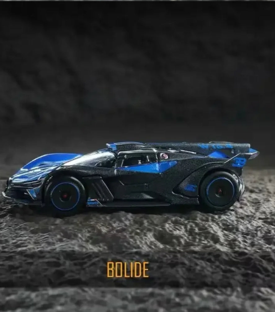 Official Bburago Bugatti Bolide Blue- 1 : 64 Diecast Scale Model