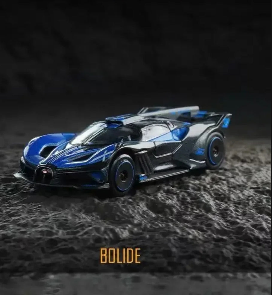 Official Bburago Bugatti Bolide Blue- 1 : 64 Diecast Scale Model