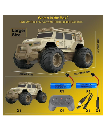 Sulong Amphibious All-Terrain Remote Control Mountain Car (1:14 Scale)