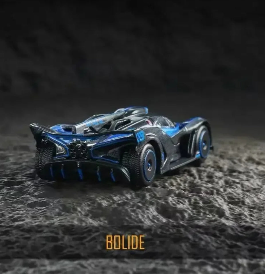 Official Bburago Bugatti Bolide Blue- 1 : 64 Diecast Scale Model