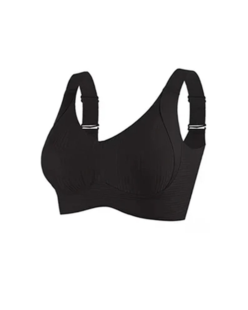 Women's Solid Color Four Rows Adjustable Wireless Bras (Pack Of 4)