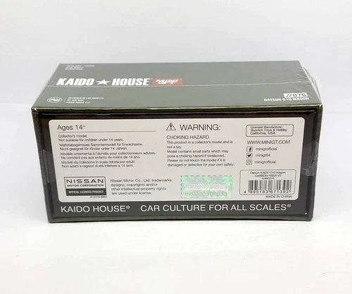 KAIDO HOUSE x Mini GT 076 Datsun KAIDO 510 Wagon CARBON FIBER V3 New