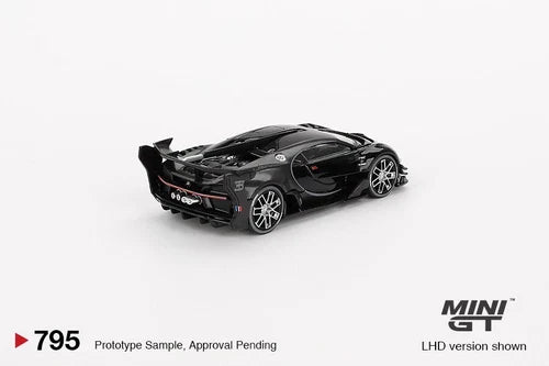 MINI GT 795 1/64 Bugatti Vision Gran Turismo Black LHD NEW DIECAST CAR