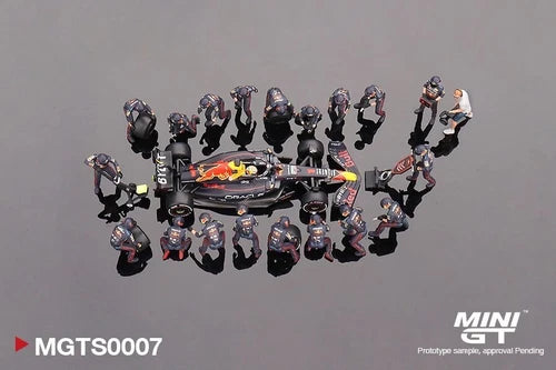 Mini GT 1:64 Oracle Red Bull Racing RB18 #1 Max V. 2022 Pit Crew Set