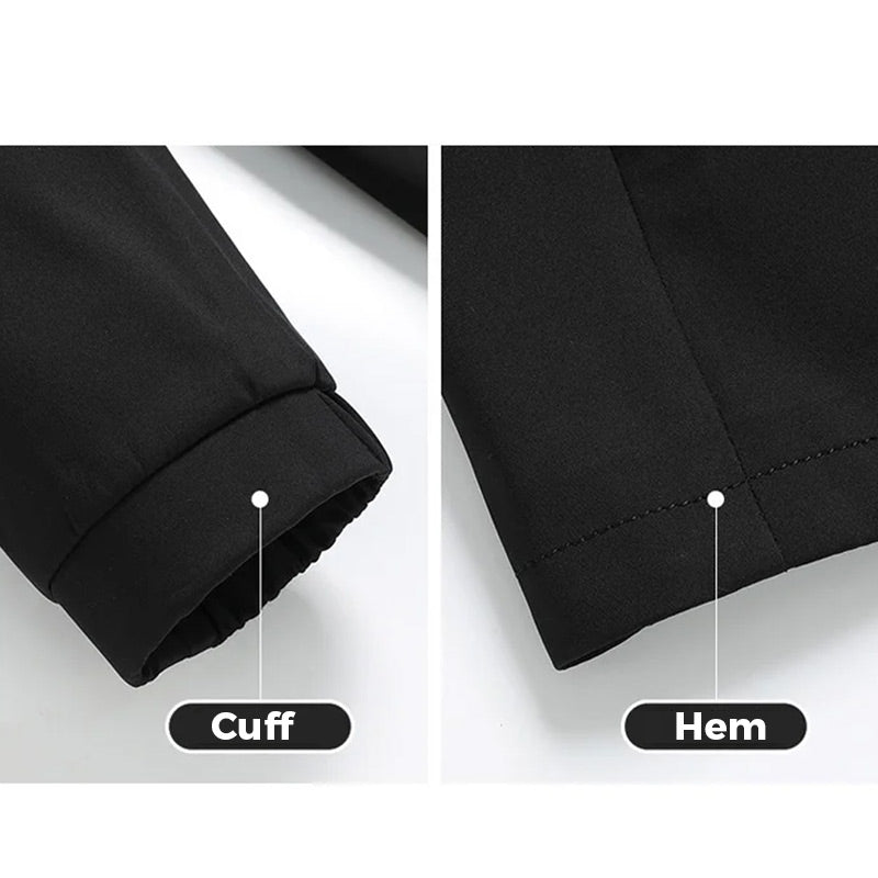 Middle Aged Men's Jacket With Zipper