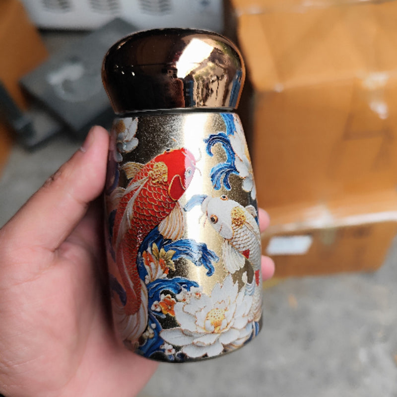 Vintage Portable Smart Insulated Mug With SMART LED TEMPERATURE DISPLAY
