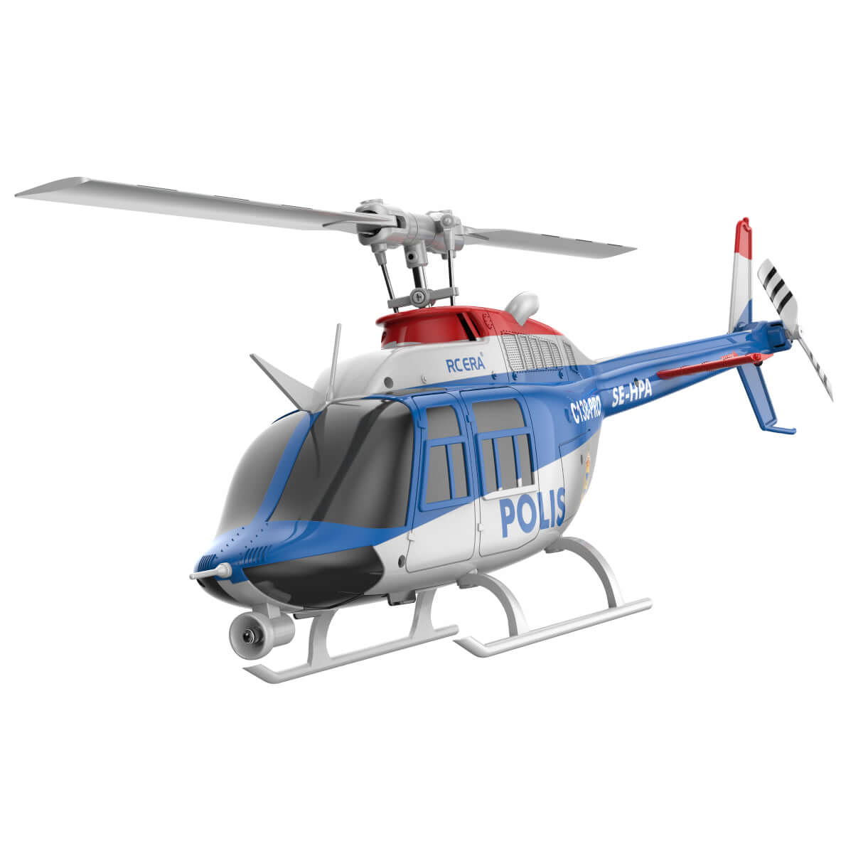 RC ERA C138 PRO 6CH Brushless Police RC Helicopter with Optical Flow & LED Lights
