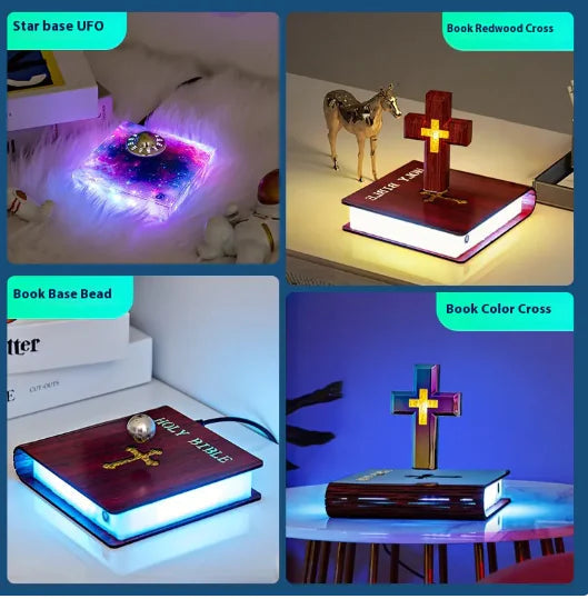 Christianartworkshop Book-base Magnetic Levitation Cross Ornament