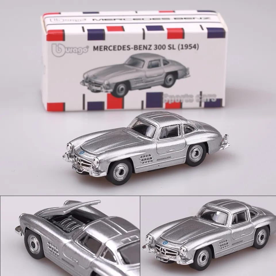 Bburago 1:64 1954 Mercedes Benz 300SL Diecast Metal Model Car