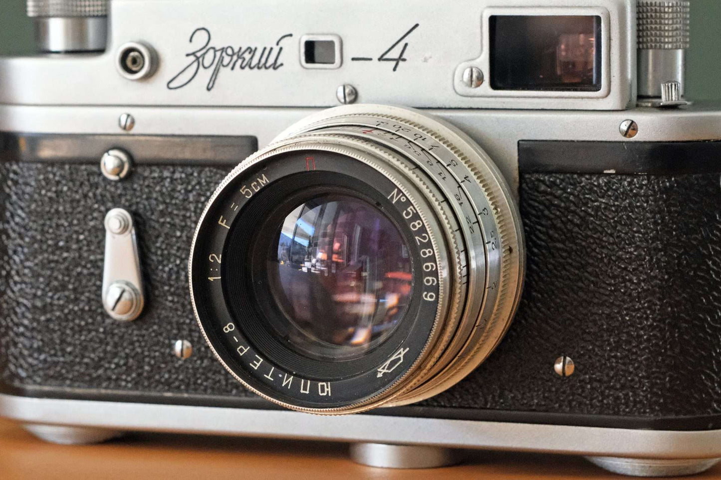 Zorki 4 Vintage Rangefinder Film Camera & Jupiter 8 Lens