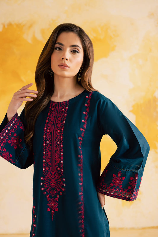 2PC LUXURY EMBROIDERED DRESS