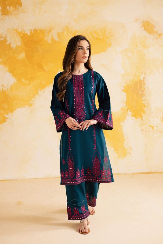 2PC LUXURY EMBROIDERED DRESS