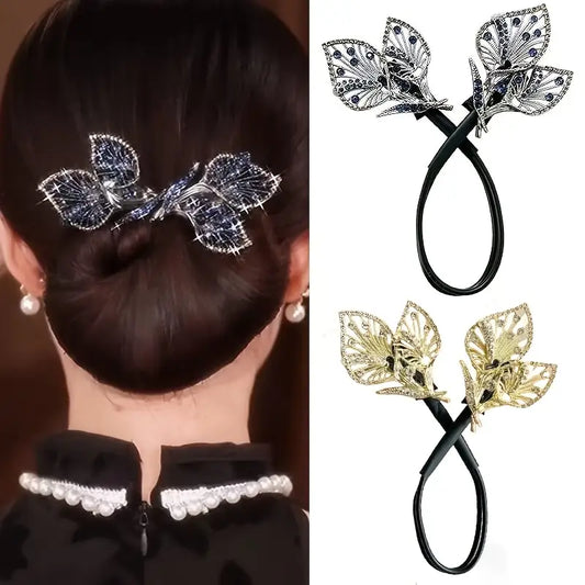 3pc Retro Calla Lily Flying Leaf Hair Accessory