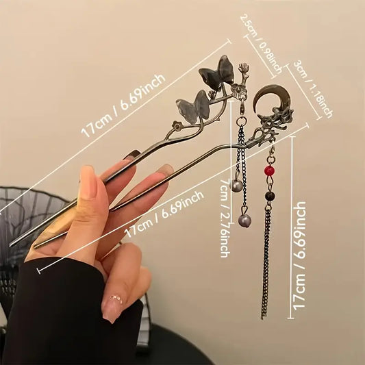 5pcs Vintage Elegant Metal Hair Sticks