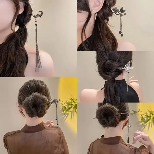 5pcs Vintage Elegant Metal Hair Sticks