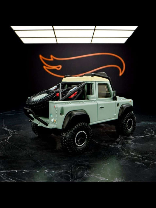 Hotwheels Elite 64 Series Land Rover Defender 90 Pickup (with protector) imported rlc 1:64 Scale