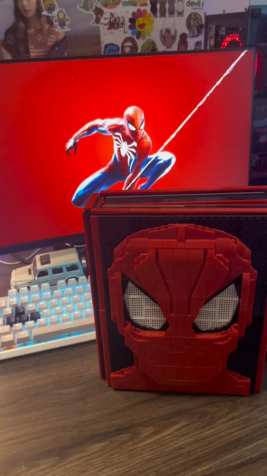 MOC Custom Spiderman Collections Book With Spiderman Minifigures Building Block Toy Set