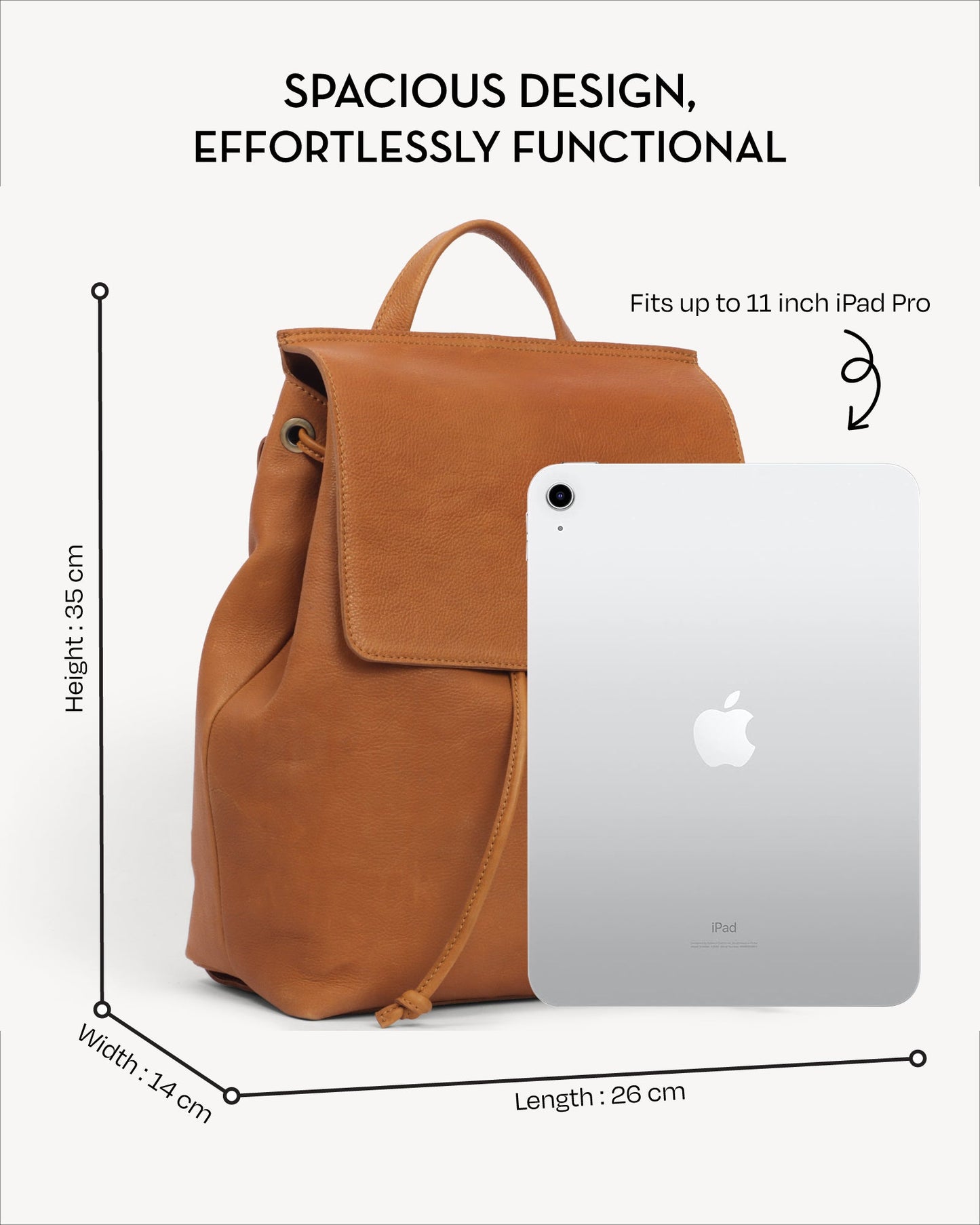 Hanoi Backpack - Vintage Caramel