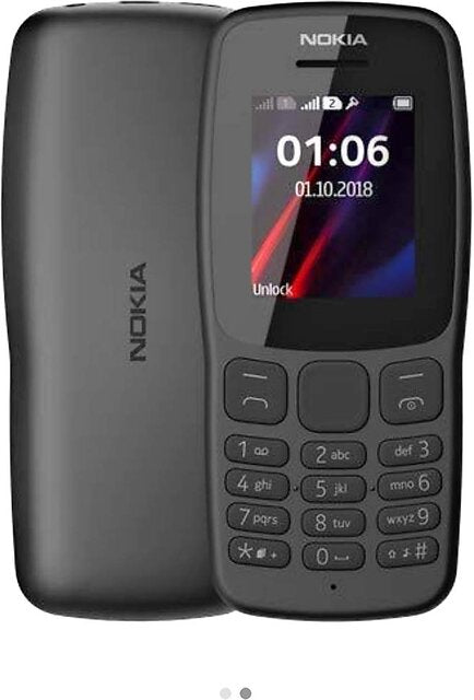 Nokia 106 (Dual SIM, 1.8 Inch Display, Assorted Color)