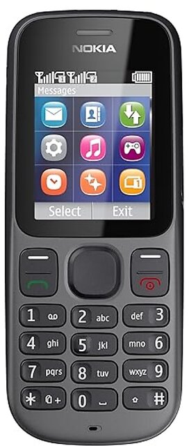 Nokia 101 (Dual SIM, 1.8 Inch Display, Black)