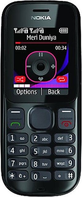 Nokia 101 (Dual SIM, 1.8 Inch Display, Black)