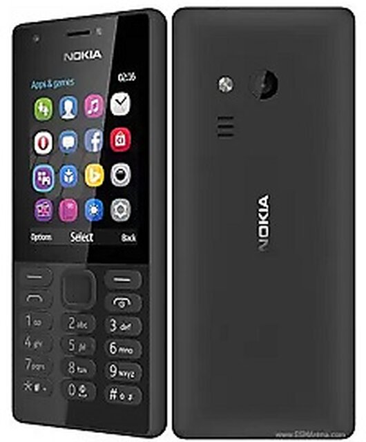 Nokia 216 (Black, Dual Sim, 2.4 inch Display)