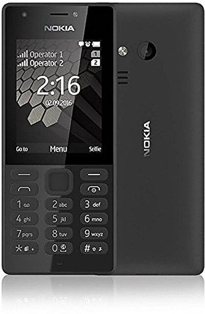 Nokia 216 (Black, Dual Sim, 2.4 inch Display)