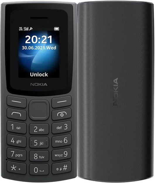Nokia 105, 4G, 2023 (Dual SIM, 1.77 Inch Display, Blue)