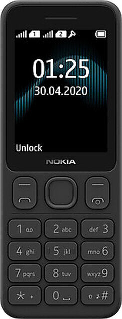 Nokia 125 (Dual SIM, 2.4 Inch Display, Black)