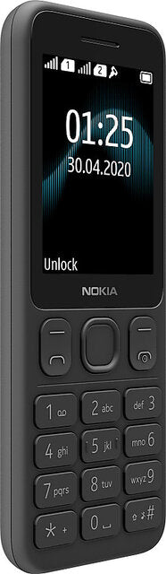 Nokia 125 (Dual SIM, 2.4 Inch Display, Black)