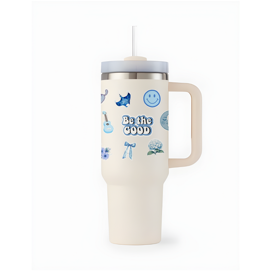 Sticker Splash Aqua Daydream Tumbler