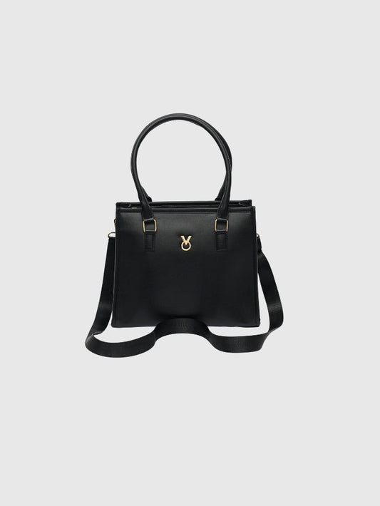 CLASSIC BLACK TOTE BAG - MEDIUM
