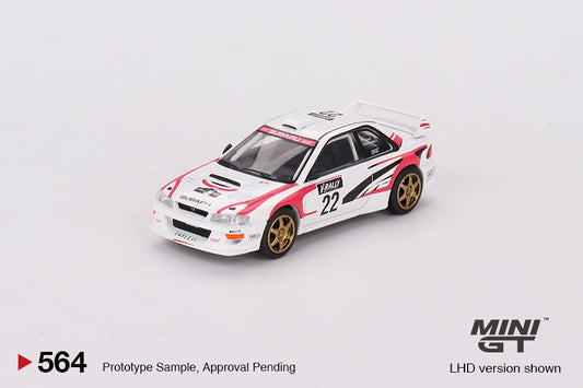 Mini GT SUBARU Impreza WRC98 1999 Rally Tour de Corse #22