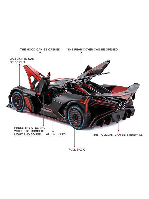Bugatti Bolide Metal Diecast Car - Scale 1:24 - LMI13288