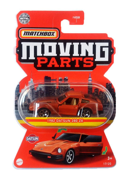 EXCLUSIVES Matchbox Moving Parts 1982 Datsun 280 ZX - Brown - 2020 Card