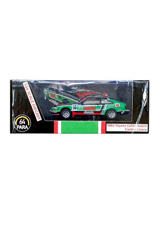 Para64 1984 Toyota Celica Supra Castrol Livery - Black / Green (1:64 Scale)