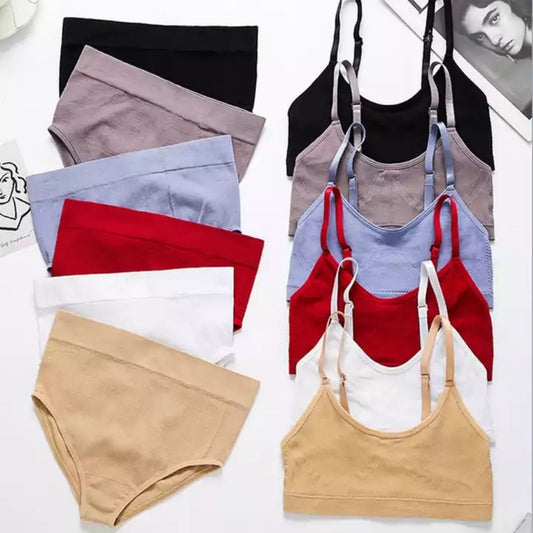 (Pack of 6) Women's  Bra Panty Lingerie Set for Girl's Combo -by Zivina| L-34