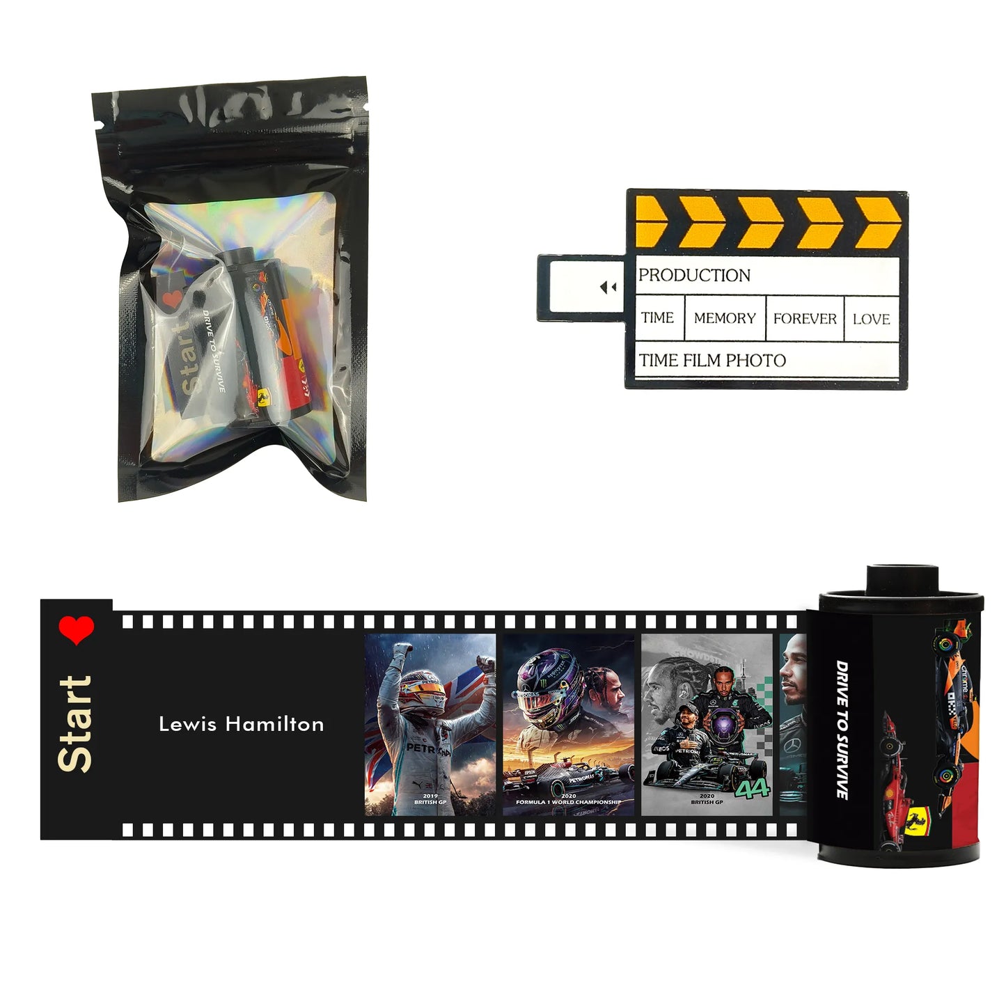 [Souvenir] Lewis Hamilton F1 Film Roll – Mercedes Collectible(10 Frames)